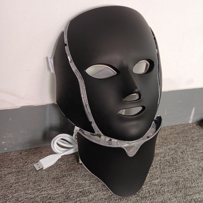 Plastik Maske Döşeme 7 Renkli LED Işık Terapisi Cildin Sıkıştırılması ve kırışıklık azaltılması için