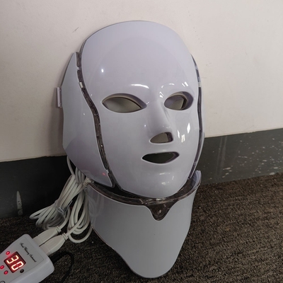 Plastik Maske Döşeme 7 Renkli LED Işık Terapisi Cildin Sıkıştırılması ve kırışıklık azaltılması için