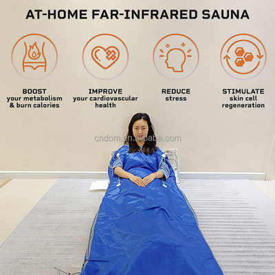 Uzak kızılötesi sauna ve kilo kaybı için 100-240V su geçirmez buharlı termal battaniye