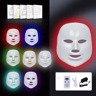 7 Renkli LED Yüz Maske Tuşları CN Tipi Anti kırışıklık için Kırmızı Işık Tedavisi Su geçirmez NO