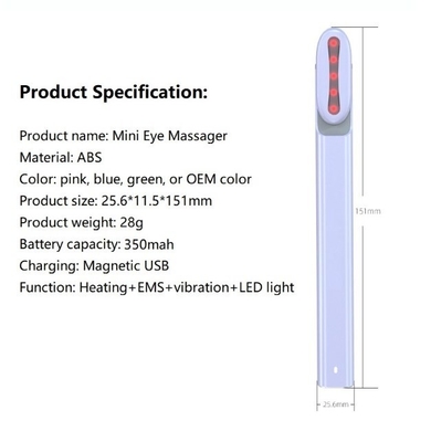 Kişisel Sağlık Bakımı 155*18.3*23.4 mm Dönüş Mikrodrag Ems Göz Masajcısı Kalem Çubuk