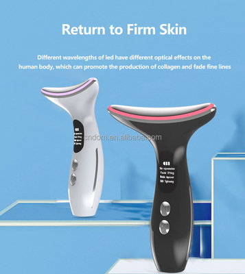 Neck Beauty 3 başlı pil cihazı ABS paslanmaz çelik malzemesi ile elektrikli masaj cihazı