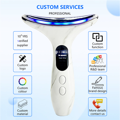 Anti-Aging EMS Teknolojisi, kırışıklık kaldırma ve cilt bakımı için elektrikli boyun yüzü cihazı