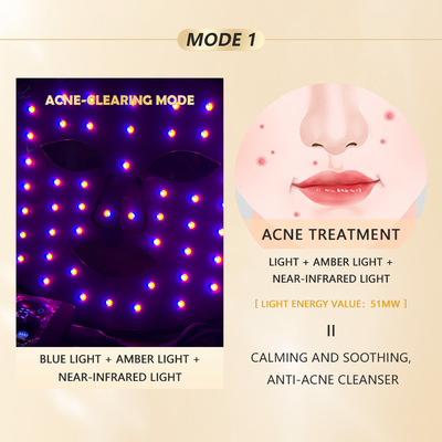 Yüz Led Light Terapi Kompakt Cilt Led Therapy Light Kırmızı DURMA LED maske kablosuz