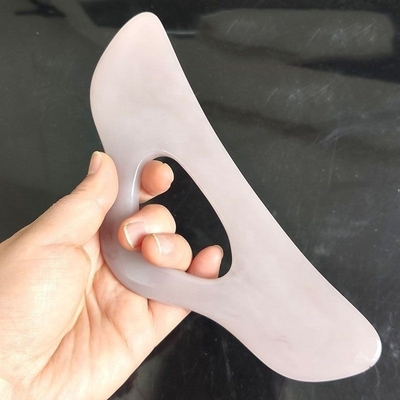 Taşınabilir Boyun Masajcısı Kalp Şekli Yeşil Yeşim Guasha Yastığı reçine arı mum malzemesi ile
