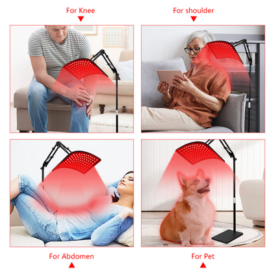 Su geçirmez 24W Anti-Aging Control Light Red Therapy Panel Stand ve JP Plugs Tipi ile