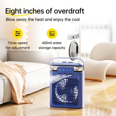 6 inçlik küçük hava soğutucu fan, el kontrolü ve şarj edilebilir pil