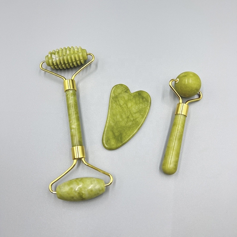 19*16*5cm Elde Taşınabilir Mini Yeşim Roleri Özel Etiket Yüz kaldırma Gua Sha Set Box Tools 2023