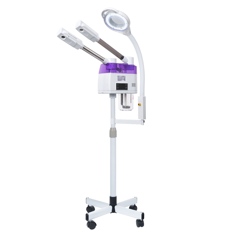 NO App-Controlled Hot Cold Facial Steamer Machine for Skin Care and Face SPA in White (Açık renkli cilt bakımı ve yüz SPA için uygulama ile kontrol edilen sıcak soğuk yüz buhar makinesi)